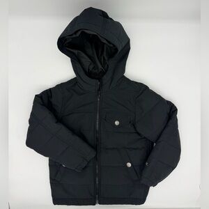 Berne Youth XS Black Hooded Puffer Work Jacket – Size 5/6